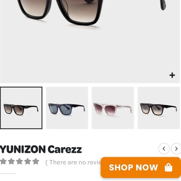 Yunizon Carezz Narrow Sunglasses - Jet Black $243 - Picture 5 of 8